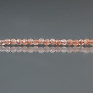2mm Brown Sunstone Beads ‚Äì Tiny Faceted Round Natural Gemstone 12