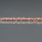 2mm Brown Sunstone Beads ‚Äì Tiny Faceted Round Natural Gemstone 12" Strand
