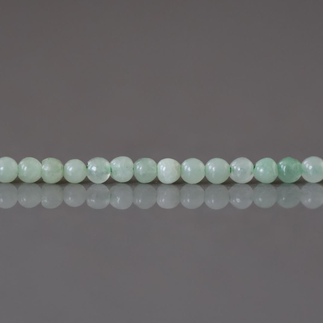 2mm Burma Jade Beads Strand 15" Burma Jadeite Genuine Gemstone Beads Natural Jade for Jewelry Making Beading Craft Gift Beads