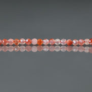 2mm Natural Carnelian Faceted Beads Strand 15