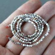 2mm Chicken Bloodstone Faceted Beads Genuine Bloodstone Beads 15