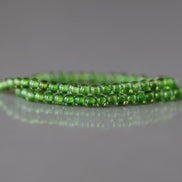 2mm AAA Chrome Diopside Smooth Beads Genuine Small Emerald Green Beads 15