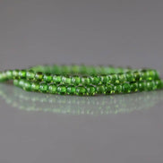 2mm Chrome Diopside Beads – Tiny Smooth Round Natural Gemstone 15
