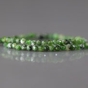 2mm Quartz With Chrome Diopside Beads Genuine Small Emerald Green Beads 15