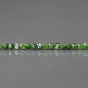 2mm Chrome Diopside in Quartz Beads ‚Äì Tiny Faceted Round Natural Gemstone 15