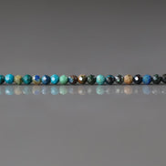 2mm Chrysocolla Beads ‚Äì Tiny Faceted Round Natural Gemstone 15