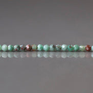 2mm Chrysocolla Beads Fynchenite Micro Faceted 15