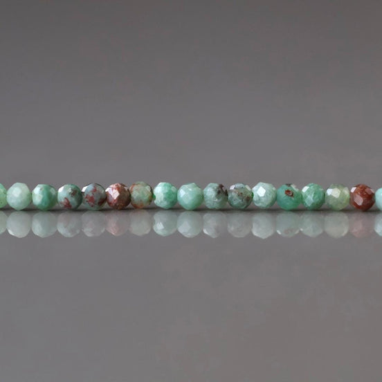 2mm Chrysocolla Beads Fynchenite Micro Faceted 15" Madagascar Chrysocolla Gemstone Beads Beading Crafter Gift DIY Jewelry making
