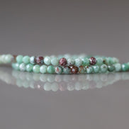 2mm Chrysocolla Beads Fynchenite Micro Faceted 15