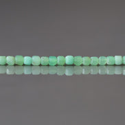 2mm Chrysoprase Faceted Cube Beads 15