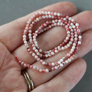 2mm Rare Cinnabrite Faceted Beads 15