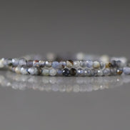 2mm Cordierite Beads – Tiny Faceted Round Natural Gemstone 15