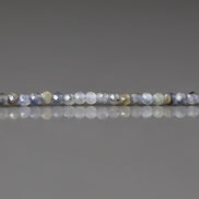 2mm Cordierite Beads – Tiny Faceted Round Natural Gemstone 15