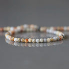 2mm Crazy Lace Agate Beads ‚Äì Tiny Faceted Round Natural Gemstone 15" Strand