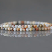 2mm Crazy Lace Agate Beads ‚Äì Tiny Faceted Round Natural Gemstone 15
