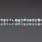 2mm Dominican Larimar Beads ‚Äì Tiny Faceted Round Natural Gemstone 15" Strand