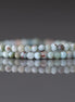 2mm Dominican Larimar Beads ‚Äì Tiny Faceted Round Natural Gemstone 15" Strand