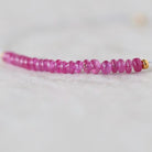 2mm Fine Natural Burmese Ruby Rondelle Beads Smooth Tiny Untreated Burma Ruby Gemstone DIY Jewelry Making