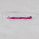 2mm Fine Natural Burmese Ruby Rondelle Beads Smooth Tiny Untreated Burma Ruby Gemstone DIY Jewelry Making