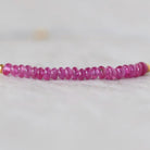2mm Fine Natural Burmese Ruby Rondelle Beads Smooth Tiny Untreated Burma Ruby Gemstone DIY Jewelry Making
