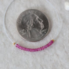 2mm Fine Natural Burmese Ruby Rondelle Beads Smooth Tiny Untreated Burma Ruby Gemstone DIY Jewelry Making