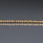 2mm Gold Plated Pyrite Micro Faceted Nugget Beads Spacer Sparkly Beads 6