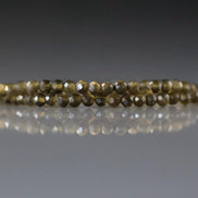 2mm Golden Obsidian Micro Faceted Beads Gold Obsidian Genuine Beads 15