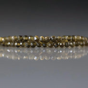 2mm Golden Obsidian Beads – Tiny Faceted Round Natural Gemstone 15