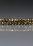 2mm Golden Obsidian Beads – Tiny Faceted Round Natural Gemstone 15" Strand
