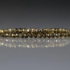 2mm Golden Obsidian Beads – Tiny Faceted Round Natural Gemstone 15" Strand
