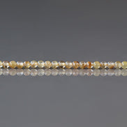 2mm AAA Golden Rutilated Quartz Smooth Beads Genuine Yellow Quartz Beads 15
