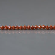 2mm Goldstone Beads ‚Äì Tiny Faceted Round Natural Gemstone 15