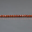 2mm Goldstone Beads ‚Äì Tiny Faceted Round Natural Gemstone 15" Strand
