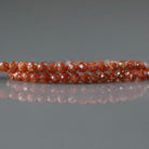 2mm Goldstone Beads ‚Äì Tiny Faceted Round Natural Gemstone 15" Strand