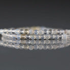 2mm Gray Agate Beads – Tiny Smooth Round Natural Gemstone 15" Strand