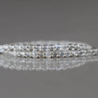 2mm Gray Moonstone Beads ‚Äì Tiny Smooth Round Natural Gemstone 15" Strand