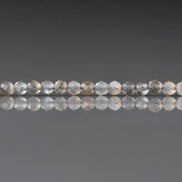 2mm Gray Sunstone Faceted Beads 15