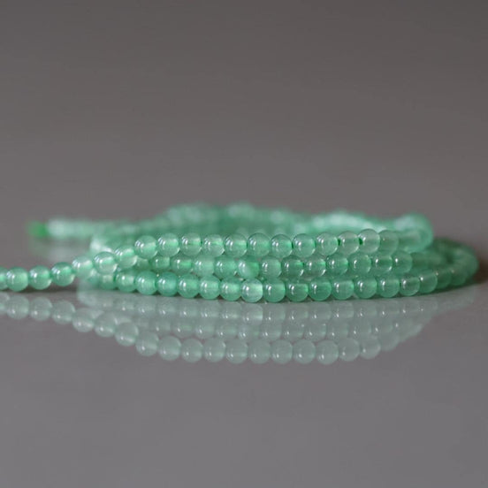 2mm AAA Green Aventurine Smooth Beads 15" Green Natural Aventurine Gemstone Beads Beading Crafter Gift DIY jewelry