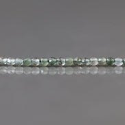 2mm Green Rutilated Quartz Beads ‚Äì Tiny Faceted Round Natural Gemstone 15
