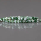 2mm Green Spot Jasper Beads ‚Äì Tiny Faceted Round Natural Gemstone 15" Strand