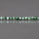 2mm Green Spot Jasper Beads ‚Äì Tiny Faceted Round Natural Gemstone 15" Strand