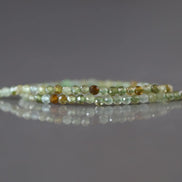 2mm AAA Grossularite Garnet Beads Micro Faceted Green Garnet Beads 15