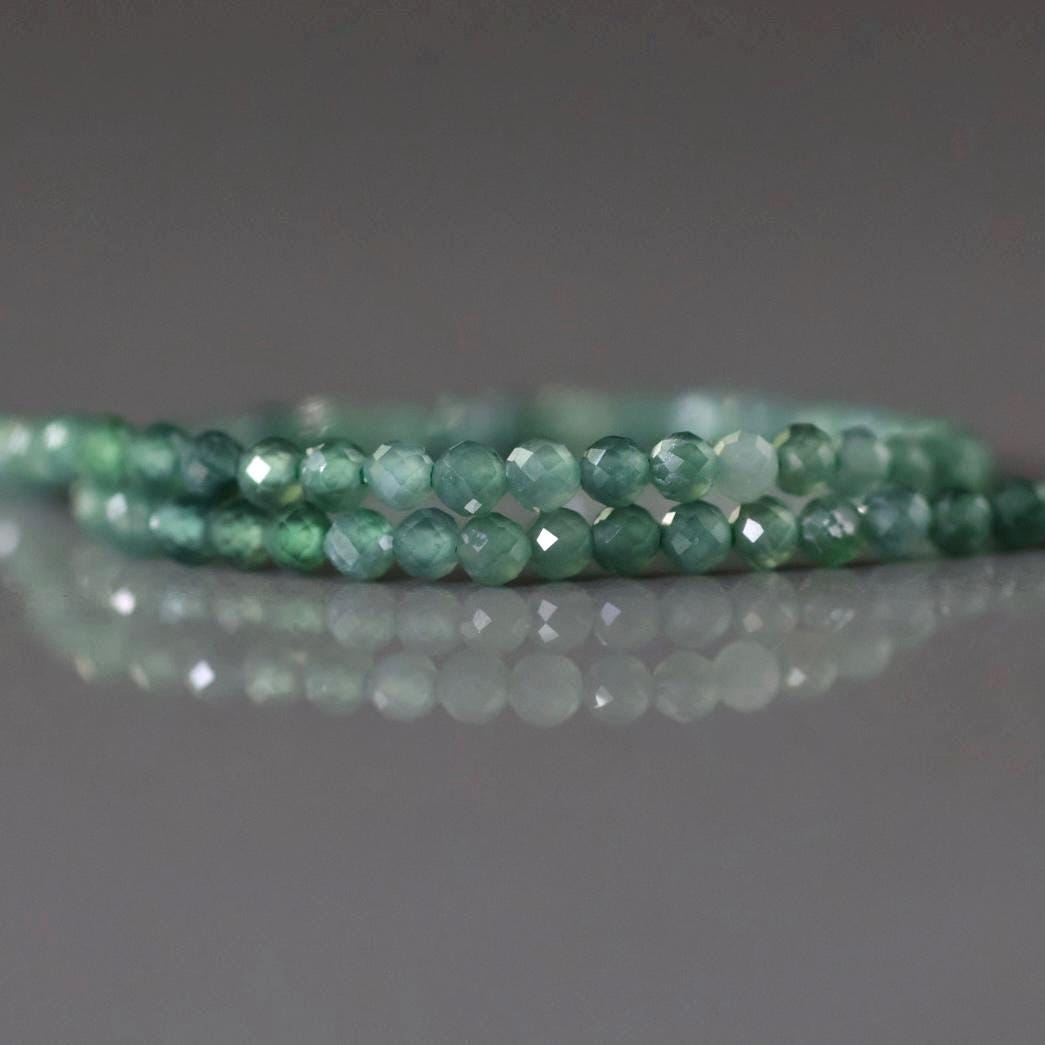2mm AAA Guatemala Jade Beads 15" Natural Faceted Guatemala Jadeite Genuine Gemstone Beads Burma Jade Dark Green Jewelry Making Beading Gift