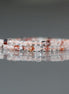 2mm Hematoid Quartz Cube Beads – Tiny Faceted Cube Natural Gemstone 15" Strand