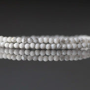 2mm Howlite Micro Faceted Beads 15