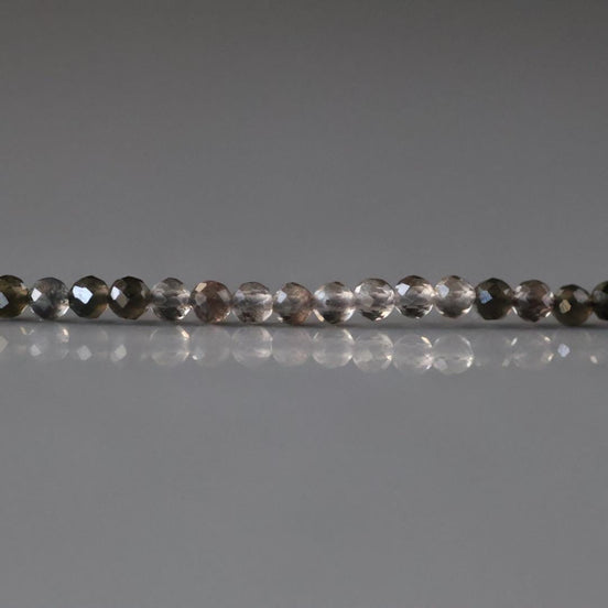 2mm AAA Ice Obsidian Micro Faceted Beads Multi Obsidian Genuine Beads 15" Sparkly Gemstone Beads Beading Crafter Gift
