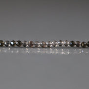 2mm Ice Obsidian Beads - Tiny Faceted Round Natural Gemstone 15