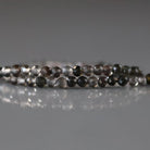 2mm Ice Obsidian Beads - Tiny Faceted Round Natural Gemstone 15" Strand