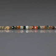 2mm Indian Agate Micro Faceted Beads Genuine Agate Colorful Beads 15