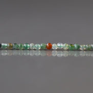 2mm Indian Agate Smooth Beads Genuine Agate Colorful Beads 15” Gemstone Beads for Jewelry Making